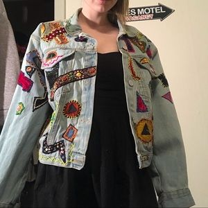 90’s Demin Patched Jacket